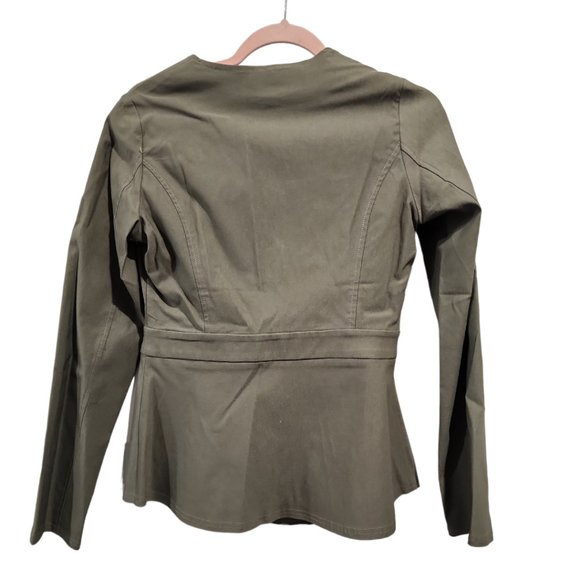 Sophisticated green Zip Up Jacket - Picture 4 of 4